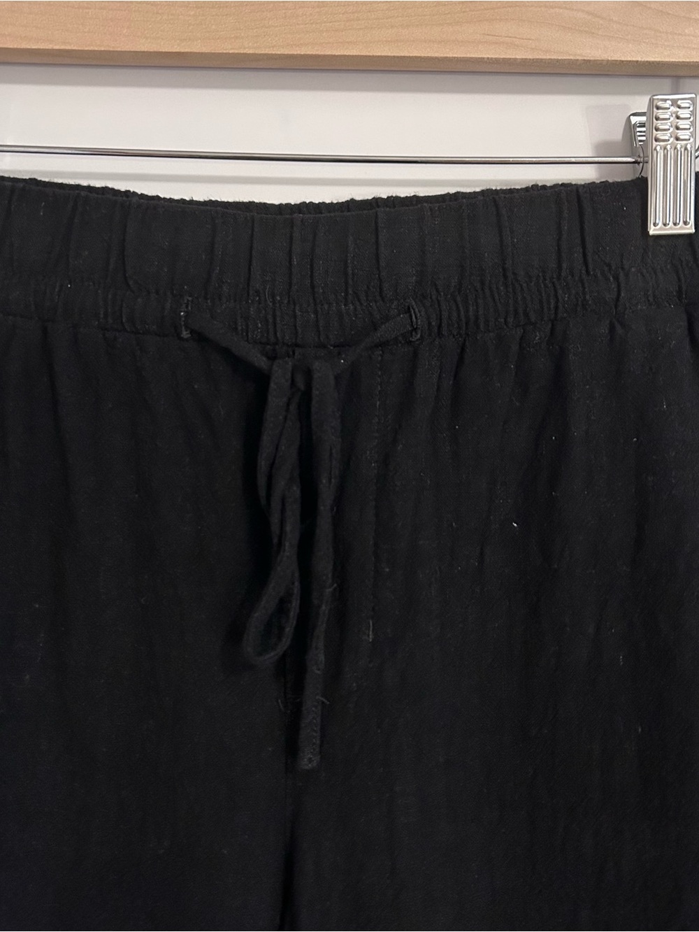 Reitmans Wide Leg Linen Blend Pants Coastal Minimalist Black Petite Small - Picture 13 of 13